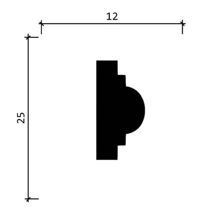 MEX-35A (DD35, М14 , 01/25 , GPD-20) 25*12*2000мм  96шт (без выемки)