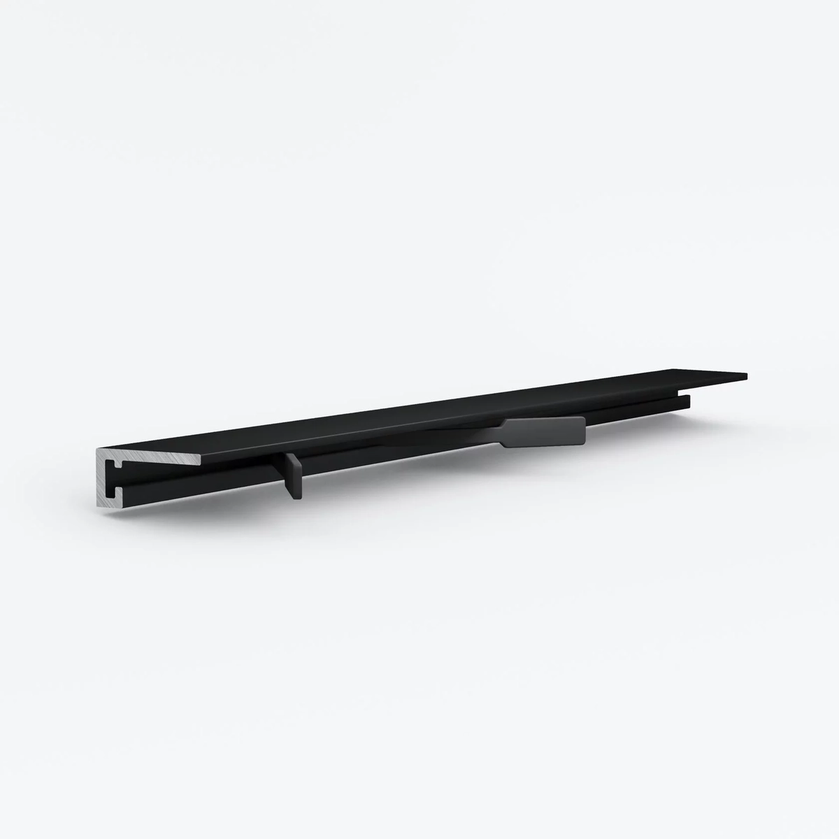 Micro 11 mini Чёрный МУАР (2м)  (11х5х2000мм) 5 зажимов в комплектеLACONISTIQ