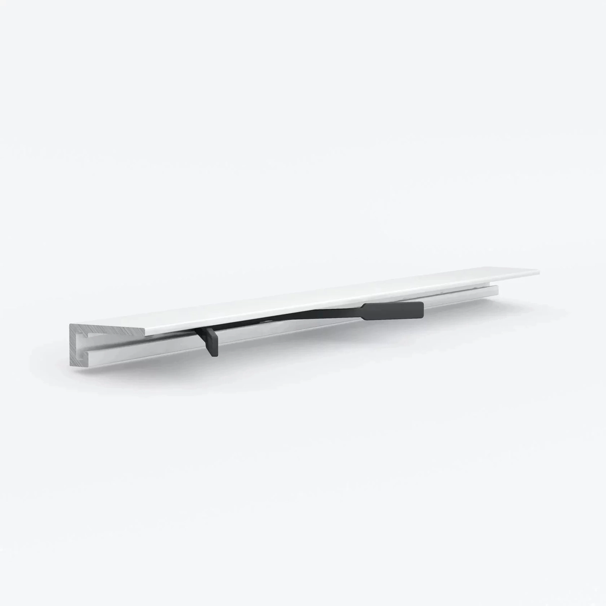 Micro 15 classic БЕЛЫЙ матовый (2,45м) (15х5х2450мм) 7 зажимов в комплекте LACONISTIQ Микроплинтус