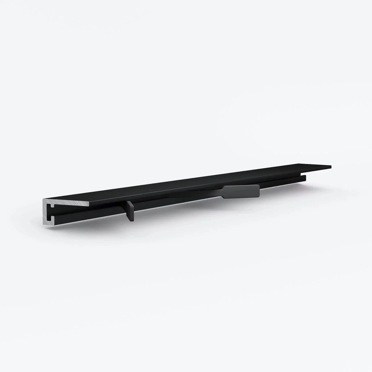 Micro 19 ARM Чёрный МУАР (2,45м) (19х5,5х2450мм) 7 зажимов в комплекте LACONISTIQ