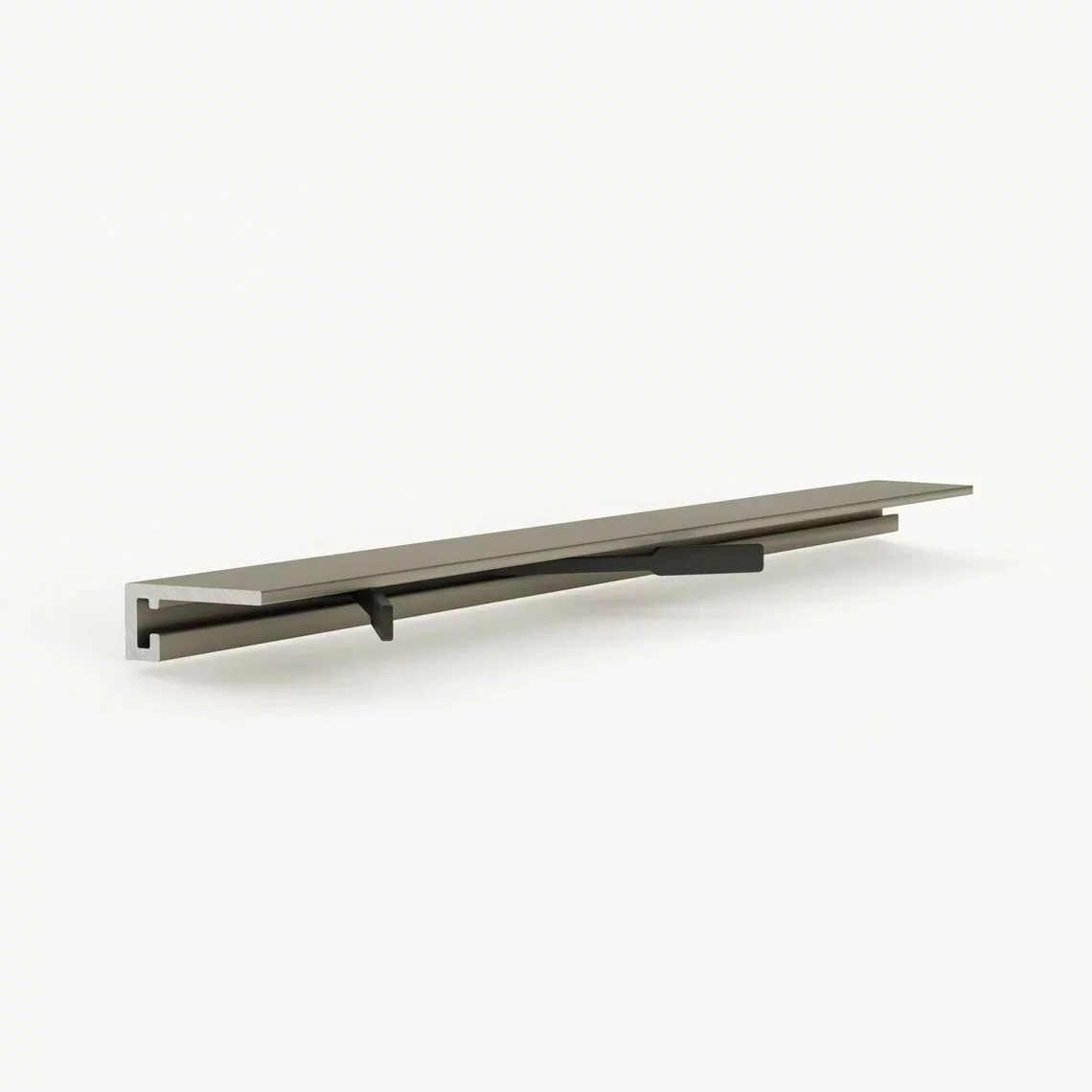 Micro 19 ARM СВЕТЛОЕ ЗОЛОТО (2,45м) (19х5,5х2450мм) 7 зажимов в комплекте LACONISTIQ Микроплинтус