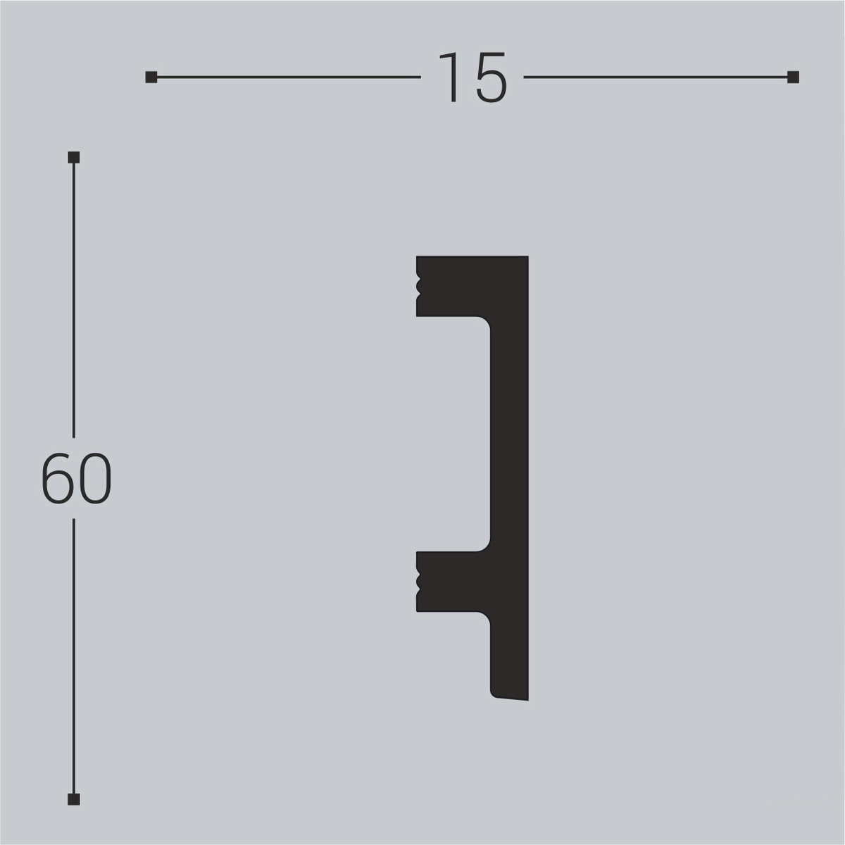 П15  FLEX 1m  60*15*1000мм