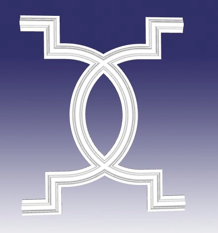 "Орбита” Радиусная вставка к DD002 415х505х19мм