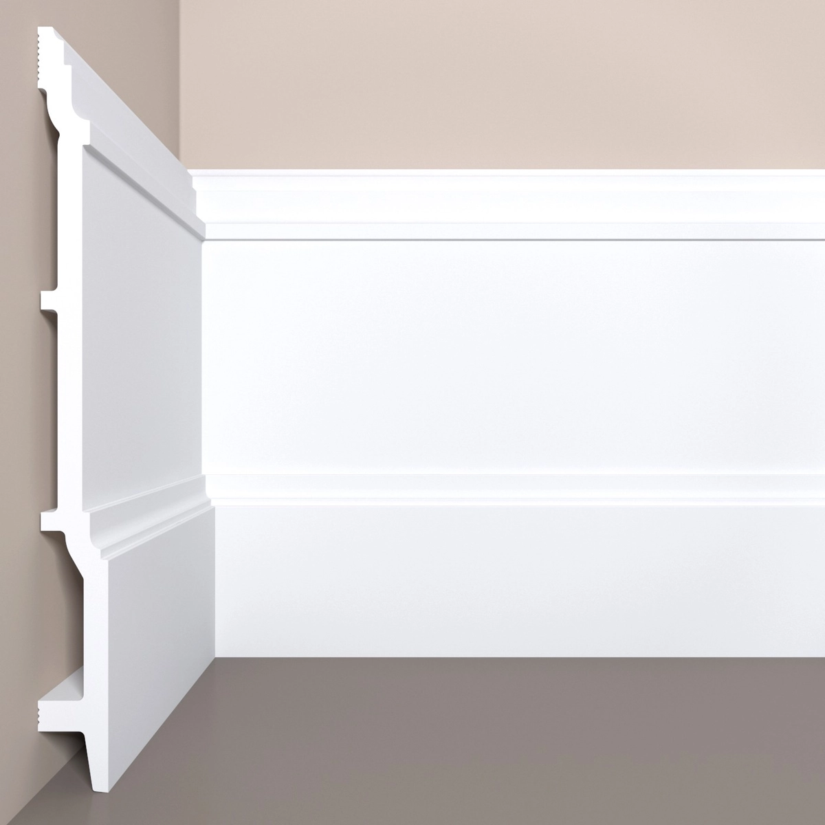 П17 Плинтус напольный XPS (250x23) (8 шт) Bello Deco