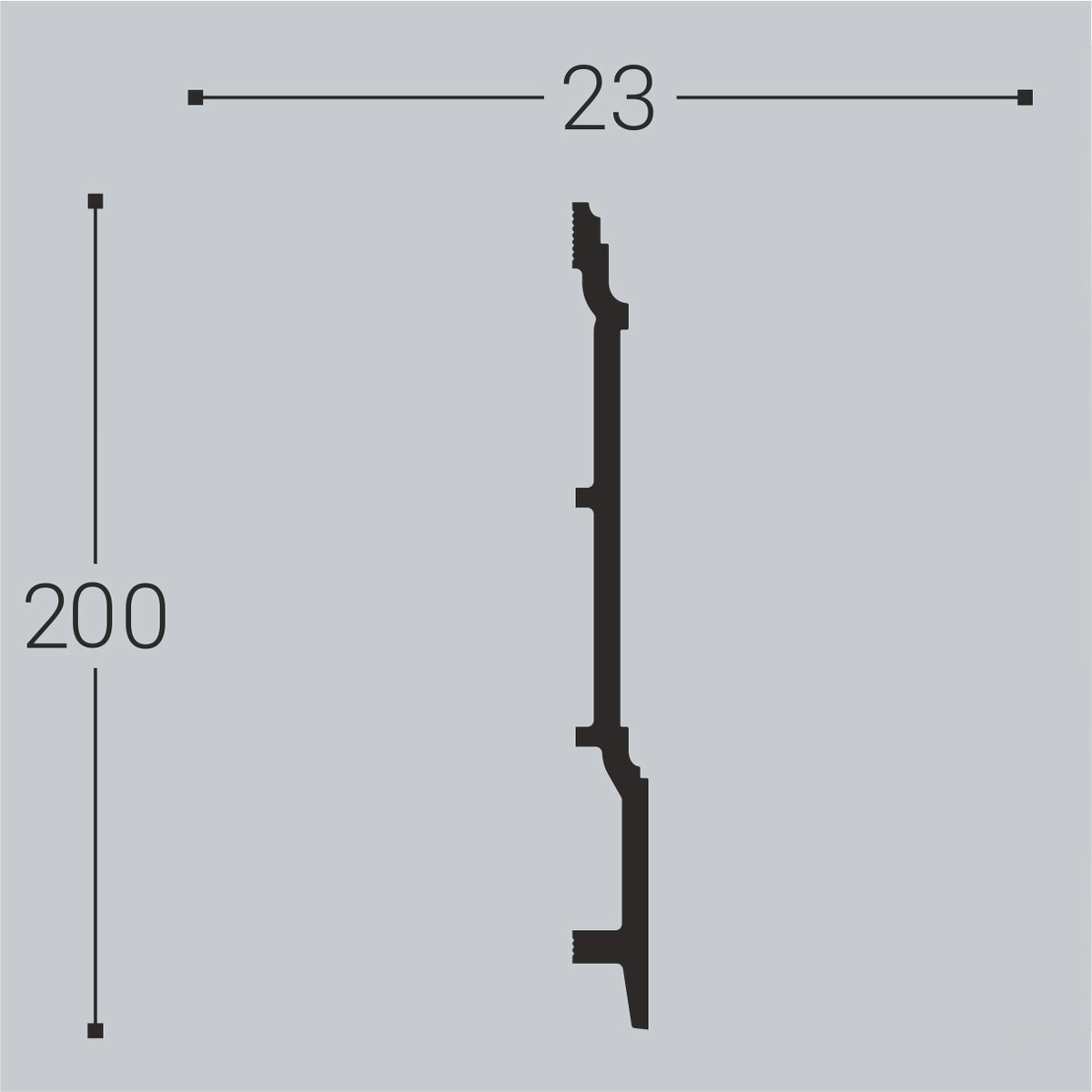 П18 Плинтус напольный XPS (200x23) (10 шт) Bello Deco