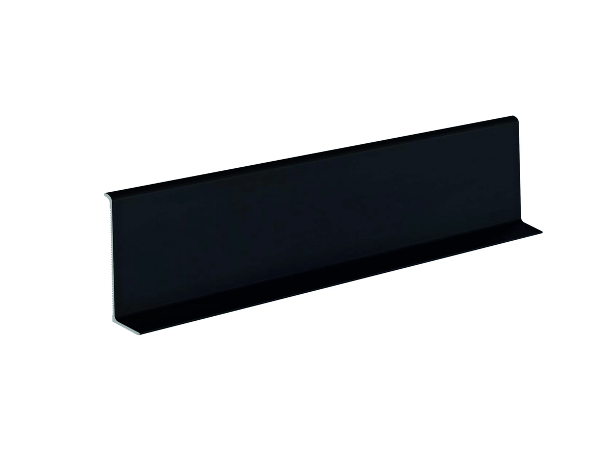 Плинтус алюминиевый LACONISTIQ Adhesive 62мм Черный матовый   (62*15*3000мм)