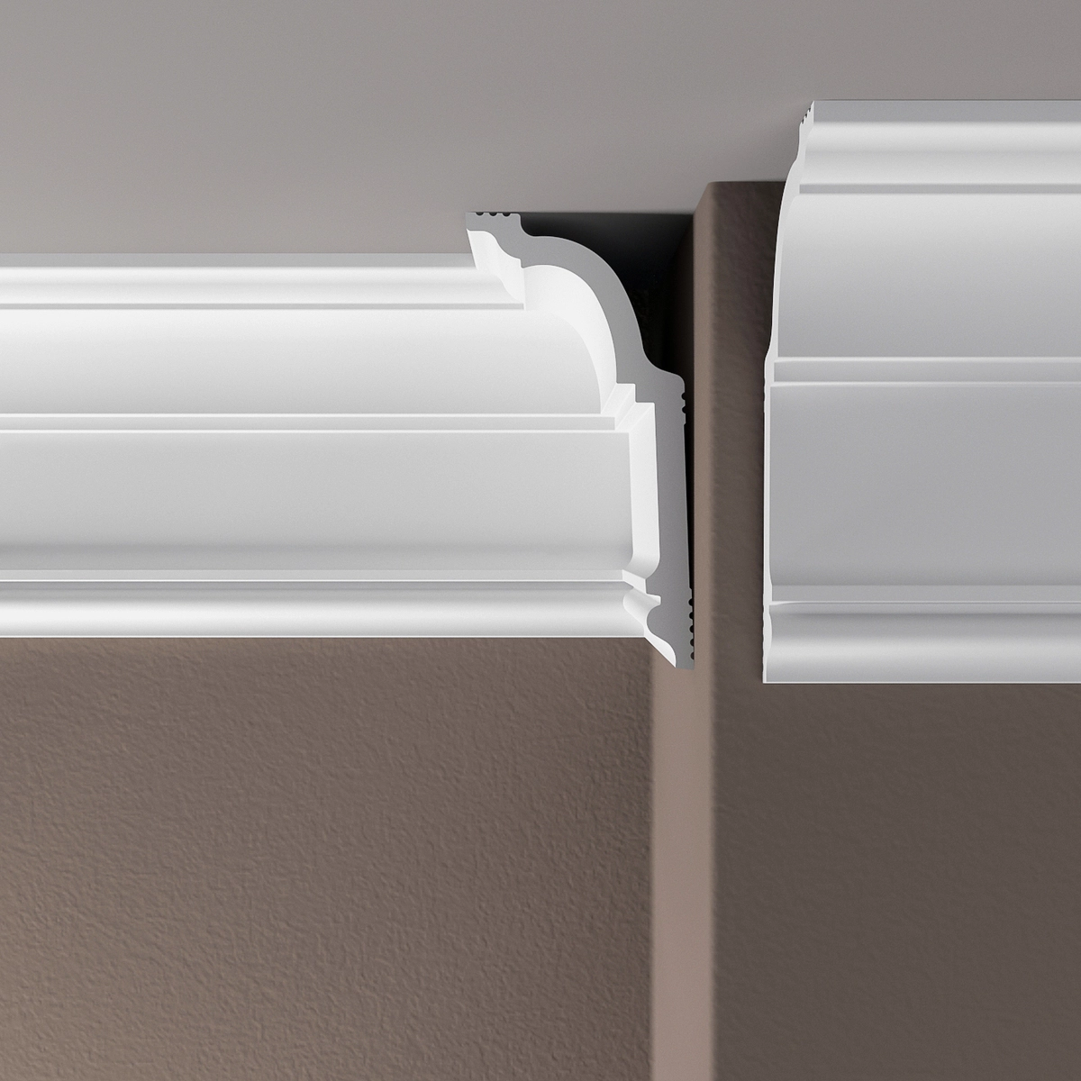 ПП09 Карниз XPS POLYMER Де-Багет (DD517, GDP-51 LED) (120*60) (10шт)