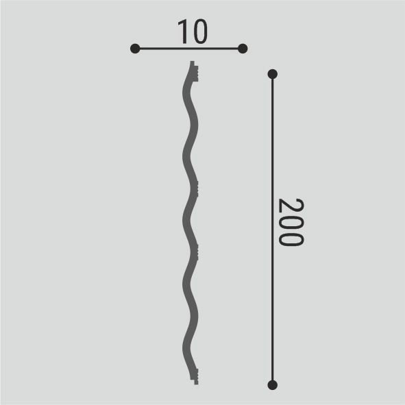 СП01/2.6 Панель стеновая XPS  (6 шт) 200*10*2600 Bello Deco