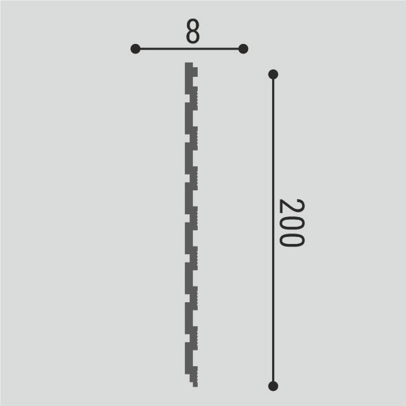СП06/2.6 (DD904) Панель стеновая XPS (6 шт) 200*8*2600 Bello Deco