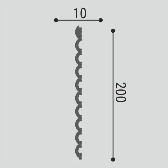СП09/3 Панель стеновая XPS (6 шт) 200*10*3000 Bello Deco (DD910)
