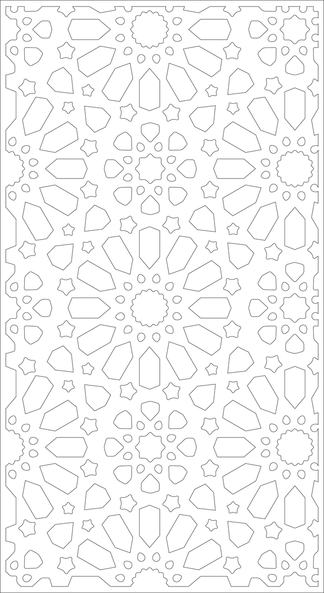 Т33 "Геометрия" 540*1000мм. трафарет (1мм)
