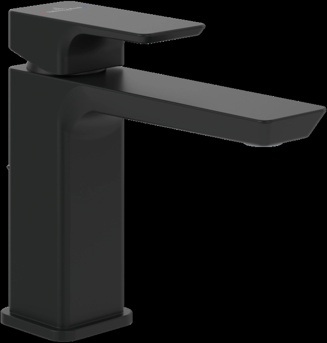 Смеситель для раковины Villeroy & Boch Subway 3.0, с донным клапаном, матовый черный