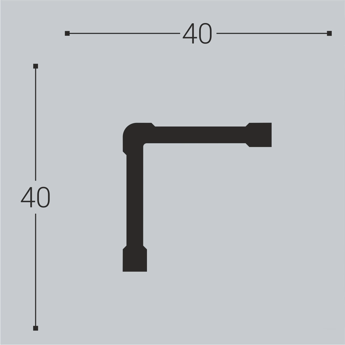 У4 Угол XPS 40*40мм Bello Deco (40шт)