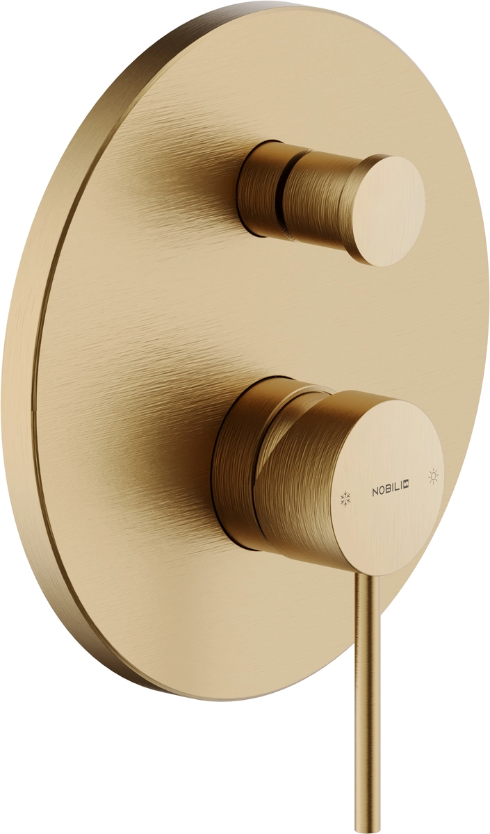 Смеситель встроенный для душа Nobili VELIS, Warm Honey PVD